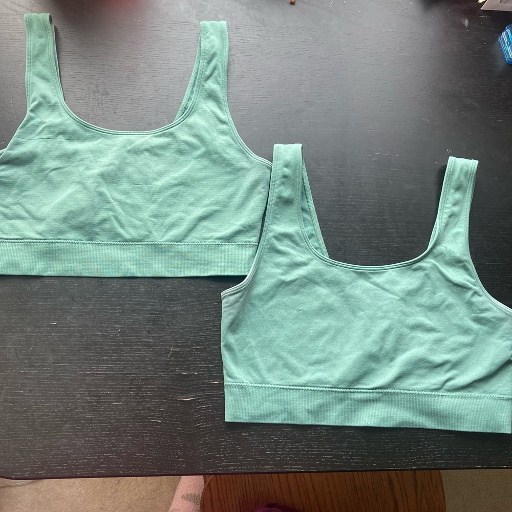 NWOT Auden Women's 2pk Seamless Green Bralette - Size XL